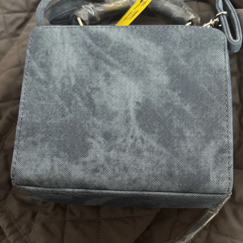 Mix No. 6 Denim Blue Mini Bag with Fun Embroidery - Picture 4 of 6